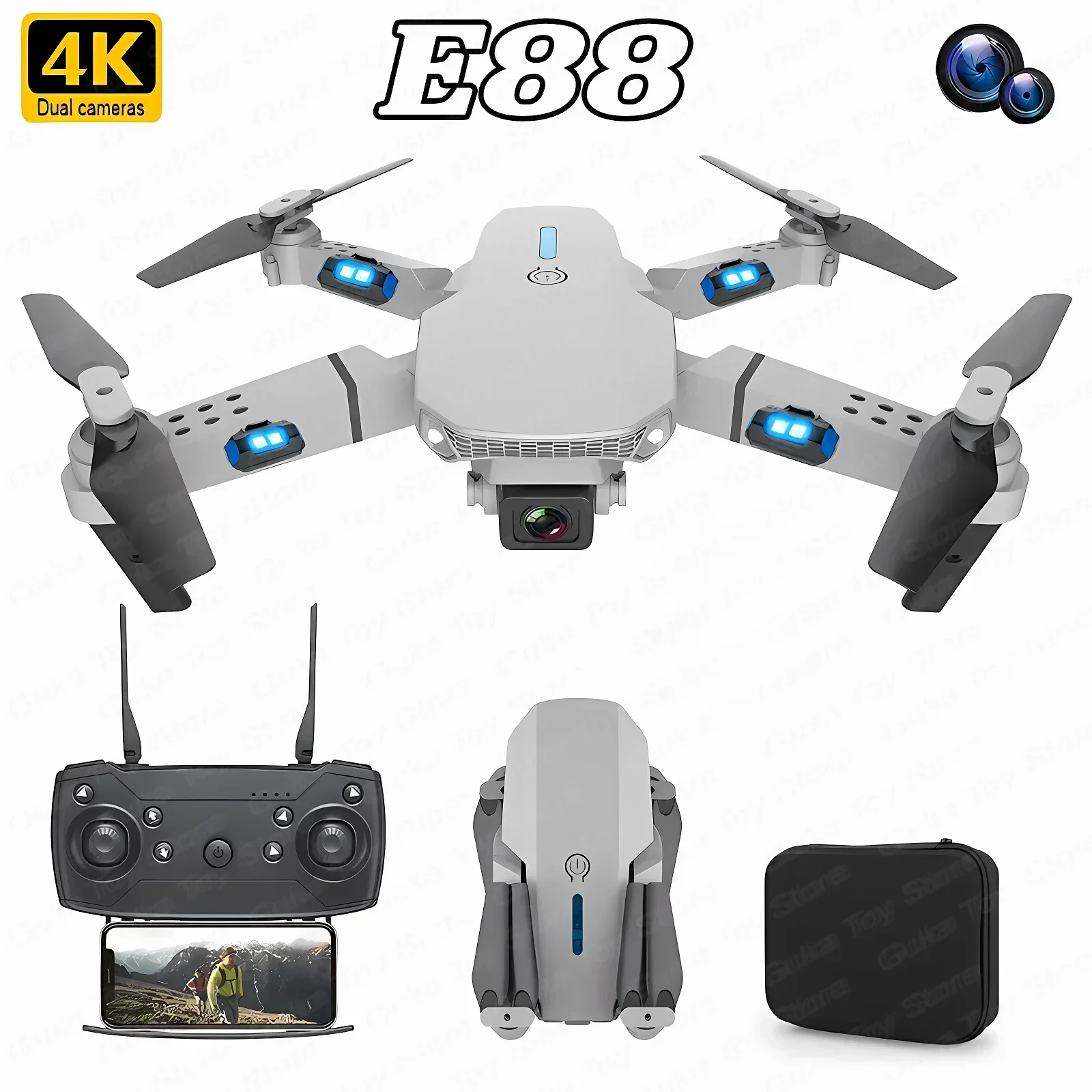 Drone Camera Mount - E88 Pro WIFI FPV Drone Groothoek